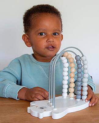 Tryco Baby Wooden Polar Bear Abacus - Helps the development of Intellectual Abilities - 18+ m STEM toys