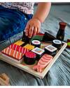Tryco Baby Wooden Sushi Set - 23 Pieces - Non-toxic Water-based Color Wooden Food