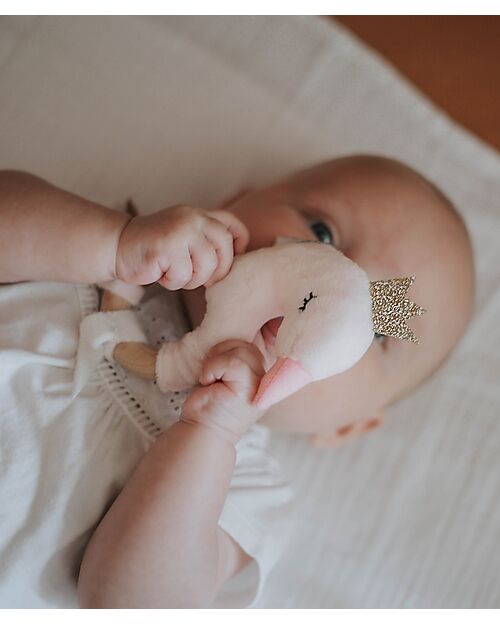 Tryco Baby Wooden Teether - Swan Ivy Teethers