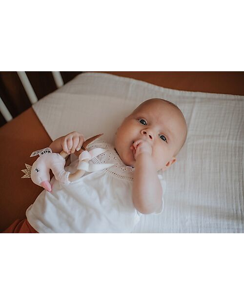 Tryco Baby Wooden Teether - Swan Ivy Teethers