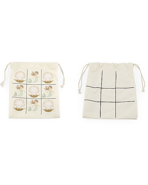 Tryco Baby Wooden Tic Tac Toe - Mermaid - Bring it Always With you! Wooden Stacking Toys