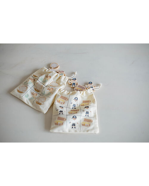 Tryco Baby Wooden Tic Tac Toe - Mermaid - Bring it Always With you! Wooden Stacking Toys