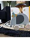 Tryco Baby Wooden Tow Toy - Elephant - Encourages Movement - 10+ m Pull Toys
