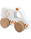 Tryco Baby Wooden Toy Ambulance - White/Red - 18+ m Wooden Toy Cars, Trains & Trucks