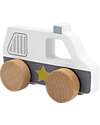 Tryco Baby Wooden Toy Police Car - White/Blue - 18+ m Wooden Toy Cars, Trains & Trucks