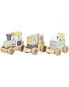 Tryco Baby Wooden Toy Train - 11 Pieces - 18+ m Wooden Toy Cars, Trains & Trucks