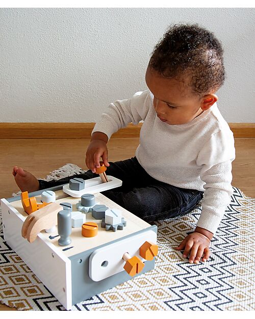 Tryco Baby Wooden Toy Work Table - Non-toxic Water Paints - 3+ Years Pretend Play