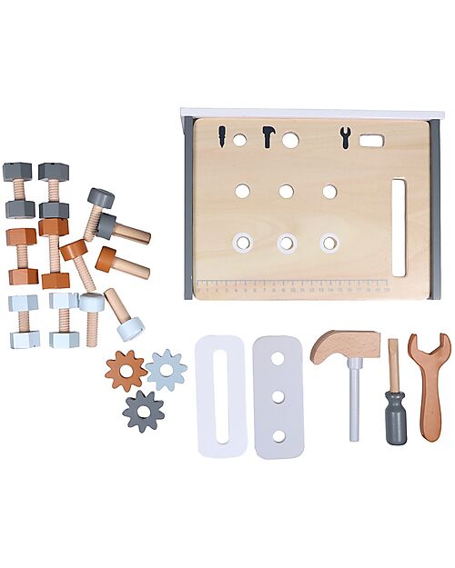 Tryco Baby Wooden Toy Work Table - Non-toxic Water Paints - 3+ Years Pretend Play