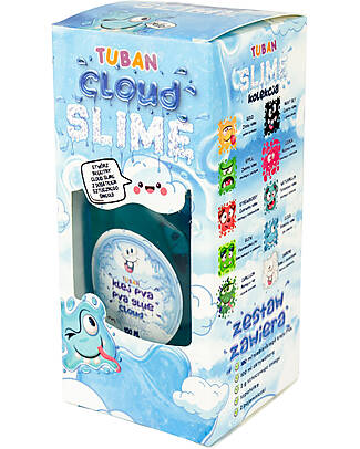 Tuban DIY Slime Kit - Cloud with Artificial Snow - 6+ Years Sensory Games_