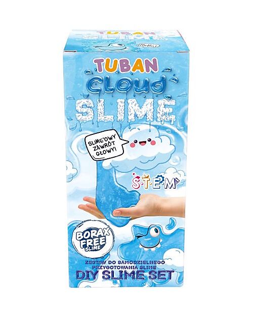 Tuban DIY Slime Kit - Cloud with Artificial Snow - 6+ Years Sensory Games_
