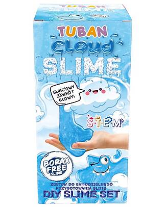 Tuban DIY Slime Kit - Cloud with Artificial Snow - 6+ Years Sensory Games_