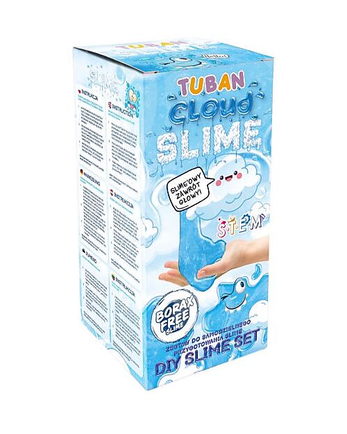 Tuban DIY Slime Kit - Cloud with Artificial Snow - 6+ Years Sensory Games_