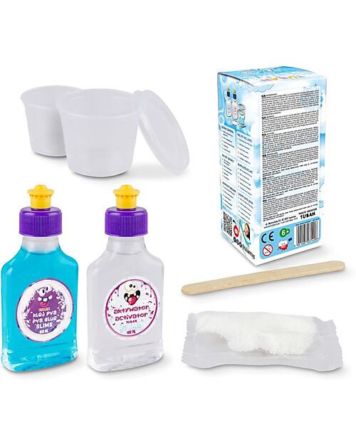 Tuban DIY Slime Kit - Cloud with Artificial Snow - 6+ Years Sensory Games_