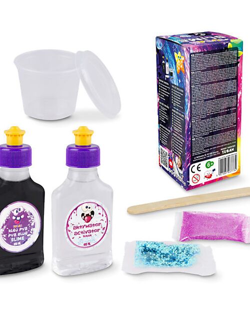 Tuban DIY Slime Kit with Glitter - Galaxy - 6+ Years Sensory Games_
