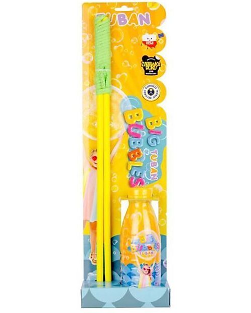Tuban Giant Bubble Wand Set - 400 ml Liquid - for Kids and Family - 3+ years Outdoor Games and Toys_