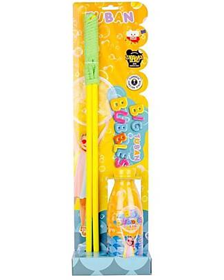 Tuban Giant Bubble Wand Set - 400 ml Liquid - for Kids and Family - 3+ years Outdoor Games and Toys_