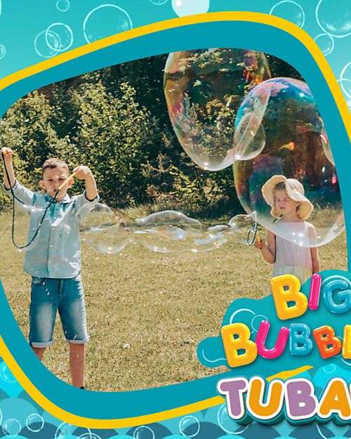 Tuban Giant Bubble Wand Set - 400 ml Liquid - for Kids and Family - 3+ years Outdoor Games and Toys_