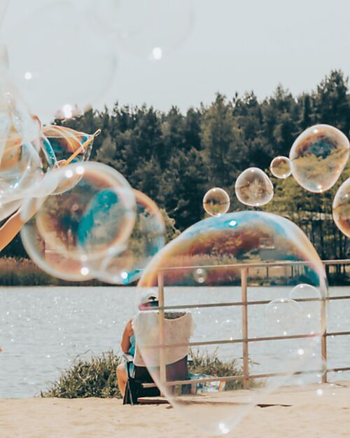 Tuban Giant Bubble Wand Set - 400 ml Liquid - for Kids and Family - 3+ years Outdoor Games and Toys_