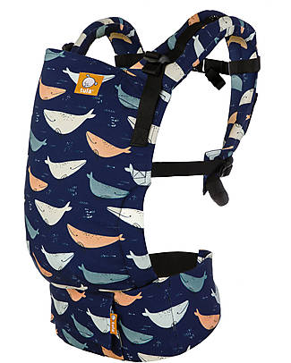 Tula Free-to-Grow Baby Carrier - Whale Watch - From 3,2 Kg - Grows with Baby! Baby Carriers