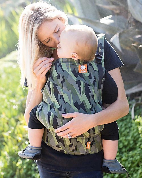 Tula Toddler Carrier Canvas From 11 Kg - Black Lightning - For Children who love Cuddles! Baby Carriers