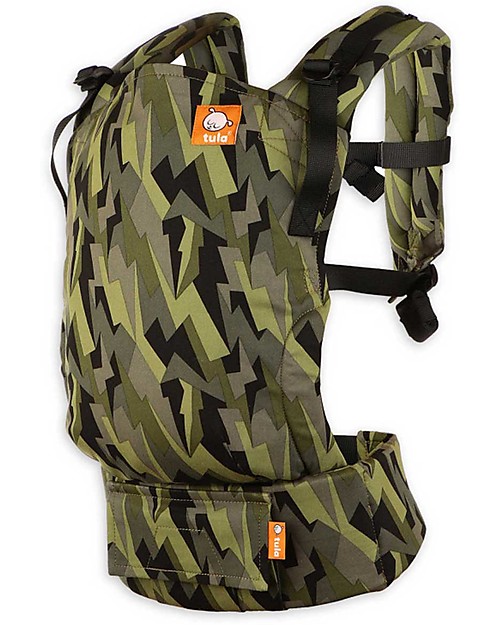 Tula Toddler Carrier Canvas From 11 Kg - Black Lightning - For Children who love Cuddles! Baby Carriers