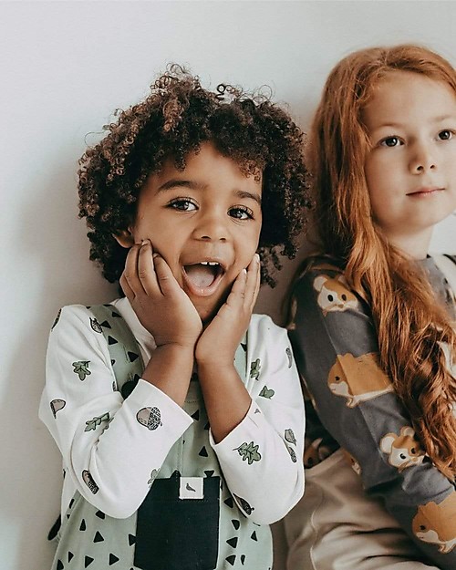 Turtle Dove Long Sleeve Sweater- Acorn - 100% GOTS Organic Cotton Long Sleeves Tops