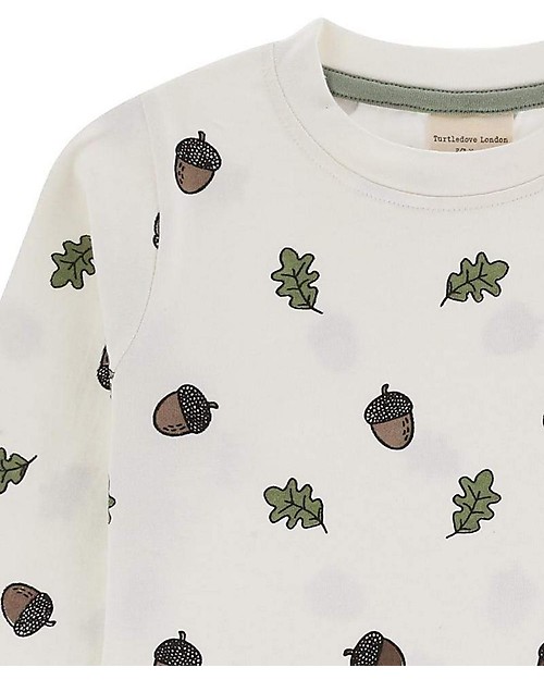 Turtle Dove Long Sleeve Sweater- Acorn - 100% GOTS Organic Cotton Long Sleeves Tops