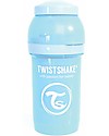 Twistshake Anti-Colic Baby Bottle 180 ml Teat S, Light Blue - Includes formula container and mixing net. BPA, BPS and BPF-free! Baby Bottles