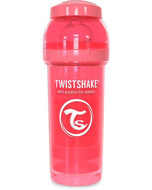 Twistshake Anti-Colic Baby Bottle 260 ml Teat M, Pesca Dreamcatcher - Includes formula container and mixing net. BPA, BPS and BPF-free! Baby Bottles