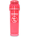 Twistshake Anti-Colic Baby Bottle 330 ml Teat L, Peach Dreamcatcher - Includes formula container and mixing net. BPA, BPS and BPF-free! Baby Bottles