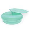 Twistshake Divided Plate and Cover - Pastel Green - BPA, BPS and BPF-free! Bowls & Plates