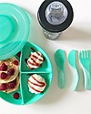 Twistshake Divided Plate and Cover - Pastel Green - BPA, BPS and BPF-free! Bowls & Plates