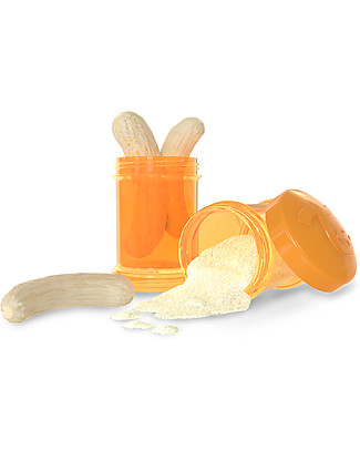 Twistshake Set of 2 Containers Orange Sunbeam for Baby Formula or Snacks 100 ml - Compatible with all Twistshake Baby Bottles, BPA free! Anti-Colic Baby Bottles