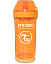 Twistshake Spill-Free Kid Bottle Fruit Splash with Fruit Mixer, 360 ml, Orange Sunbeam - BPA, BPS and BPF-free! Non-Thermal Water Bottles