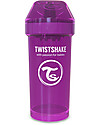 Twistshake Spill-Free Kid Bottle Fruit Splash with Fruit Mixer, 360 ml, Purple Bestie - BPA, BPS and BPF-free! Non-Thermal Water Bottles