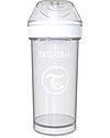 Twistshake Spill-Free Kid Bottle Fruit Splash with Fruit Mixer, 360 ml, White Diamond - BPA, BPS and BPF-free! Non-Thermal Water Bottles