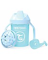 Twistshake Spill Free Mini Sippy Cup Fruit Splash with Fruit Mixer 230 ml, Light Blue - BPA, BPS and BPF-free! Cups