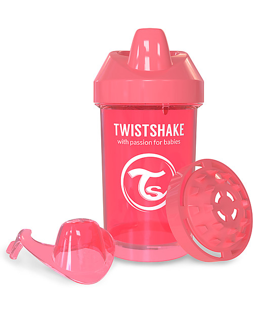 Twistshake Spill Free Sippy Cup Fruit Splash with Fruit Mixer 300 ml, Peach Dreamcatcher - BPA, BPS and BPF-free! Cups