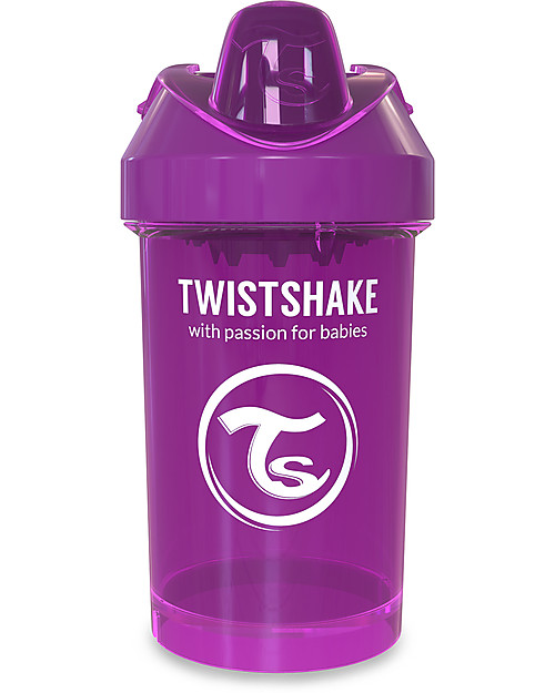 Twistshake Spill Free Sippy Cup Fruit Splash with Fruit Mixer 300 ml, Purple Bestie - BPA, BPS and BPF-free! Cups