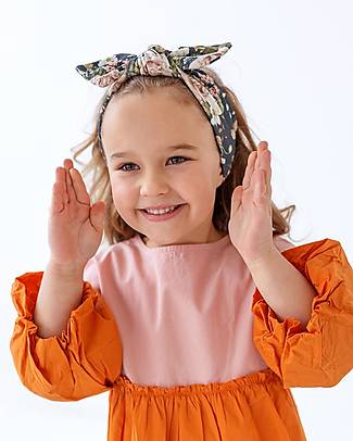 UL&KA Headband - Ladyrosa Navy - 100% Organic Cotton Hair Accessories
