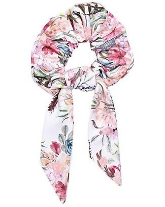 UL&KA Scrunchie with tail - Boho flowers - 100% Organic Cotton Hair Accessories