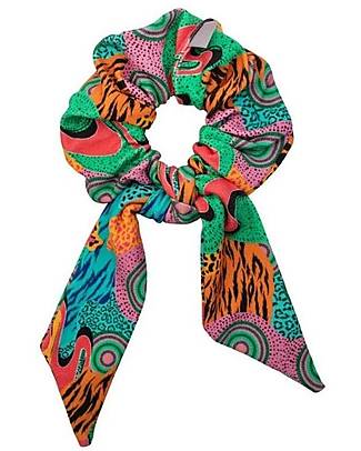 UL&KA Scrunchie with tail - Jungle girl - 100% Organic Cotton Hair Accessories
