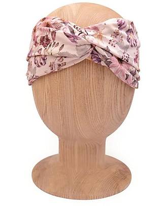 UL&KA Twist Headband - Pinkie flowers - 100% Organic Cotton Hair Accessories