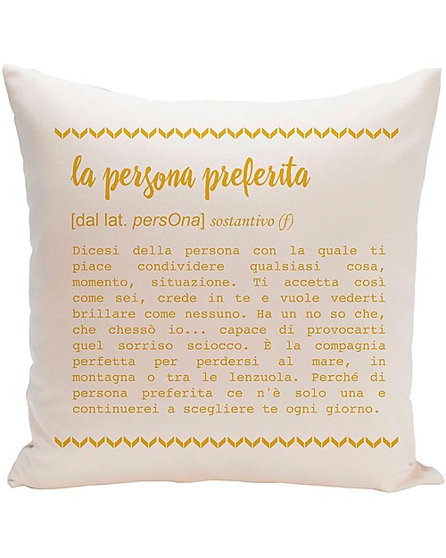 UO* Cushion Cover "La Persona Preferita" Cushions
