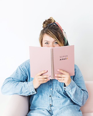 UO* Spiral Notebook, "Super Mamà" - Great gift idea! Colouring Activities