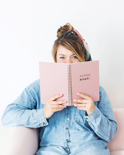 UO* Spiral Notebook, "Super Mamà" - Great gift idea! Draw And Color