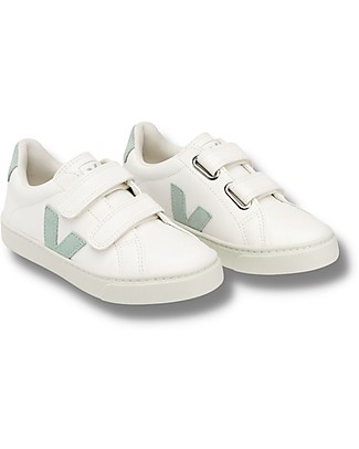 Veja Esplar Velcro Chromefree Leather Sneakers - ExtraWhite Matcha - Style and Technology with a Green Soul Shoes