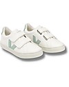 Veja Esplar Velcro Chromefree Leather Sneakers - ExtraWhite Matcha - Style and Technology with a Green Soul Sneakers