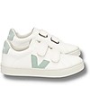 Veja Esplar Velcro Chromefree Leather Sneakers - ExtraWhite Matcha - Style and Technology with a Green Soul Sneakers