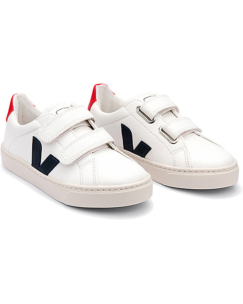 Veja Esplar Velcro Sneakers - Extra White Nautico Pekin - Style Technology and a Green Soul Sneakers